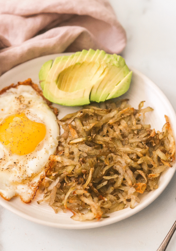 Crispy Air Fryer Hash Browns from Scratch