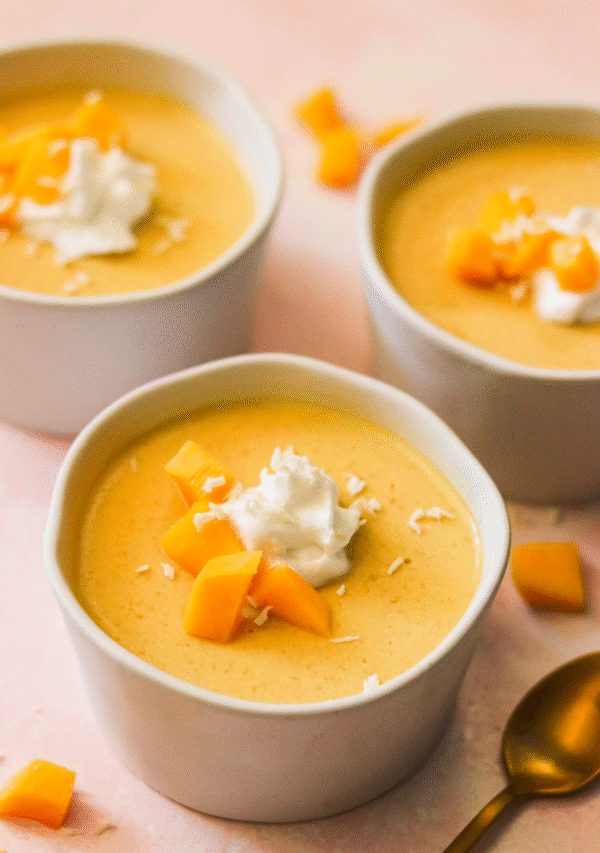 Easy Coconut Mango Pudding