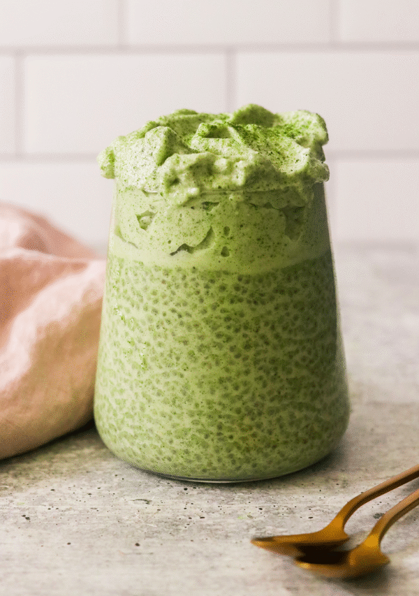 Healthy Matcha Chia Pudding