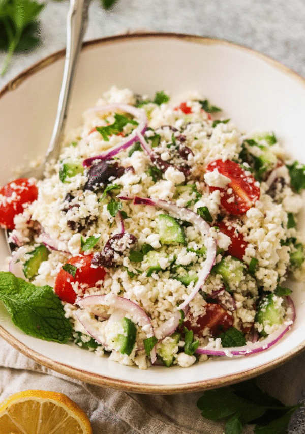 Mediterranean Cauliflower Couscous Salad