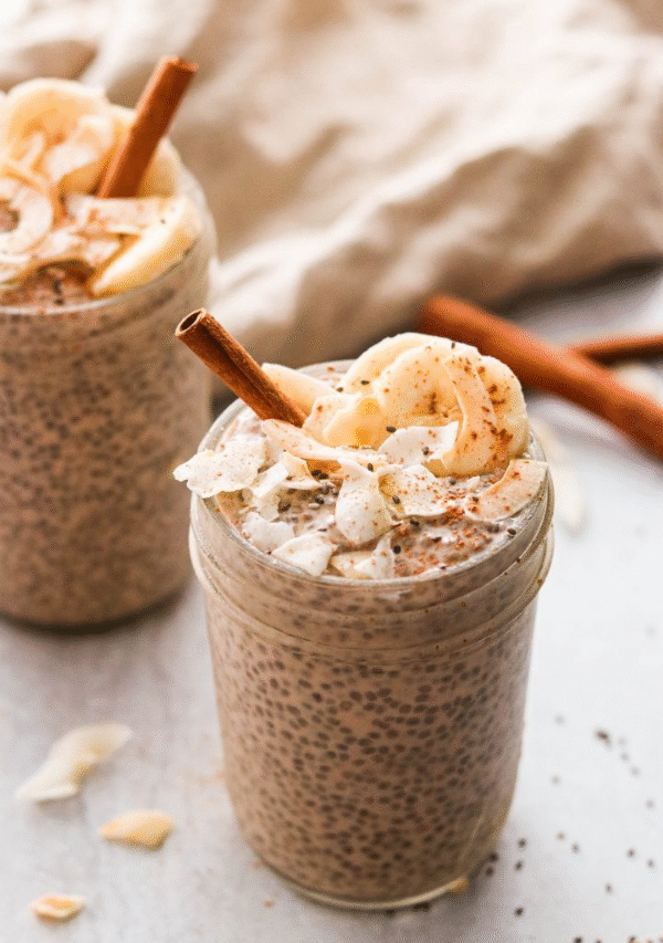 Paleo & Vegan Chai Latte Chia Pudding
