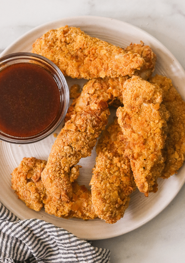 Gluten-Free Air Fryer Chicken Tenders with Hot Honey