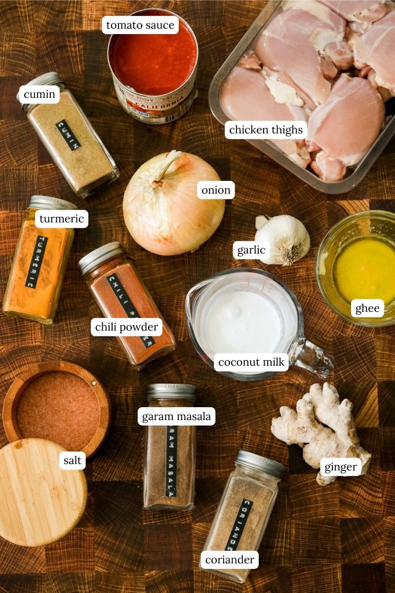 recipe ingredients in nesting bowls and labeled. 