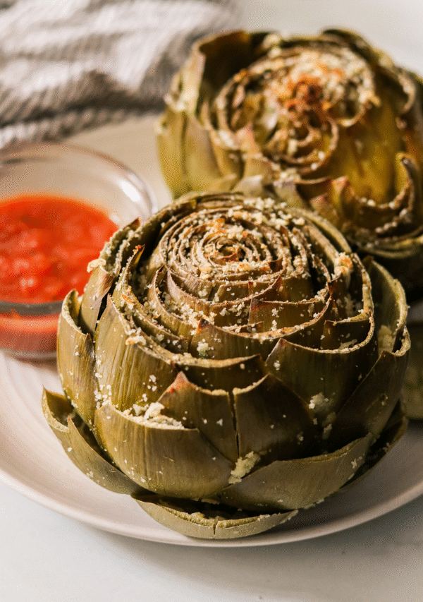 Mozzarella Stuffed Artichokes