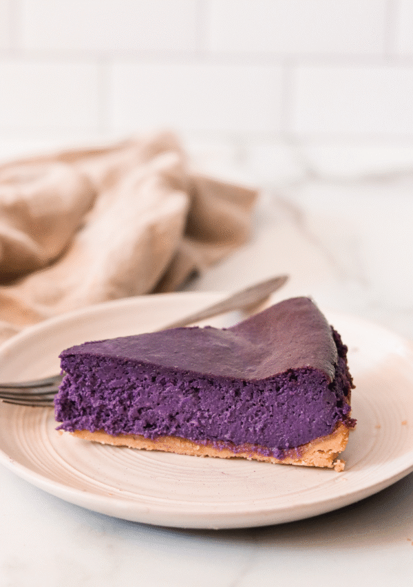 Creamy Ube Cheesecake