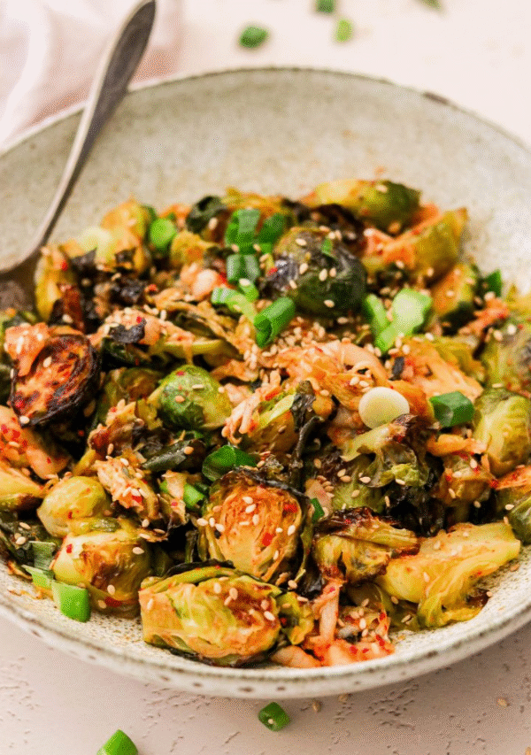Paleo Kimchi Brussels Sprouts
