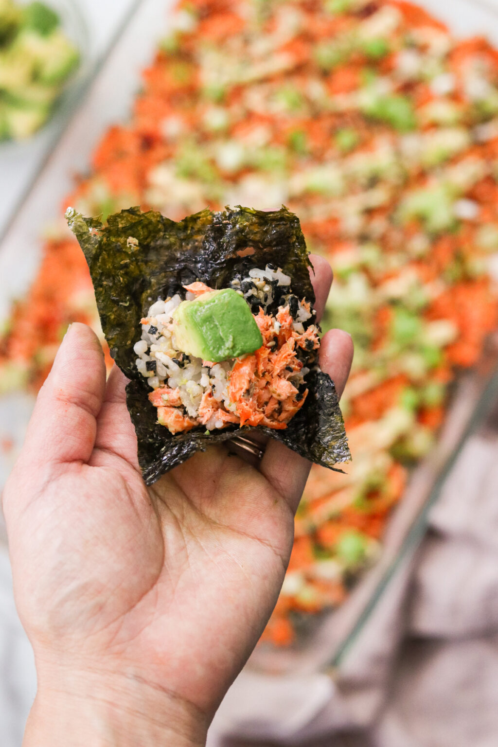 The Best Spicy Salmon Sushi Bake Recipe (Easy!)