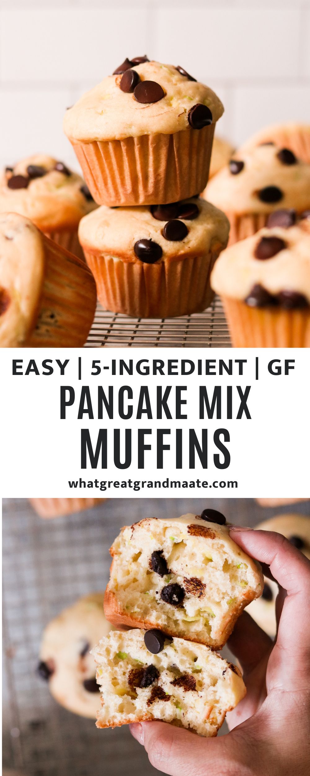 Easy 5Ingredient Pancake Mix Muffins Recipe What Great Grandma Ate