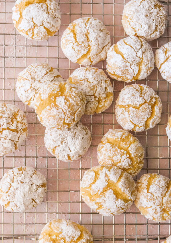 Chewy Lemon Crinkle Cookies