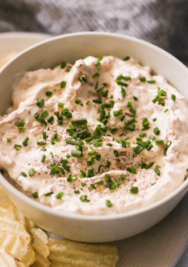 High Protein Greek Yogurt French Onion Dip