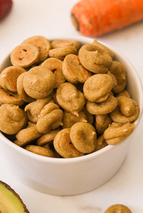 healthy baby snacks in a small jar