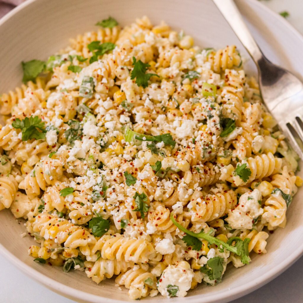 mexican street corn pasta salad recipe
