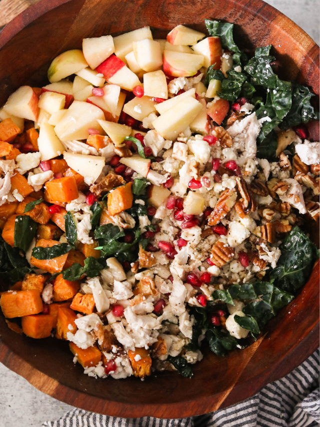 Fall Harvest Salad with Apple Cider Vinegar Dressing