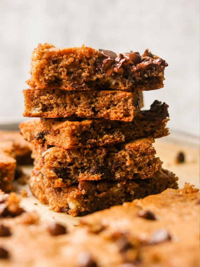 Sheet Pan Gluten Free Chocolate Chip Blondies