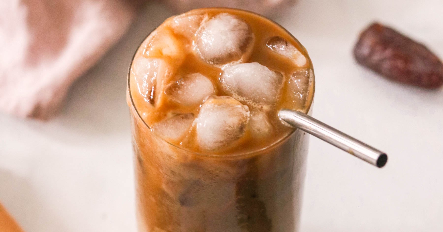 Iced Caramel Macchiato Recipe (with Date Caramel Sauce)