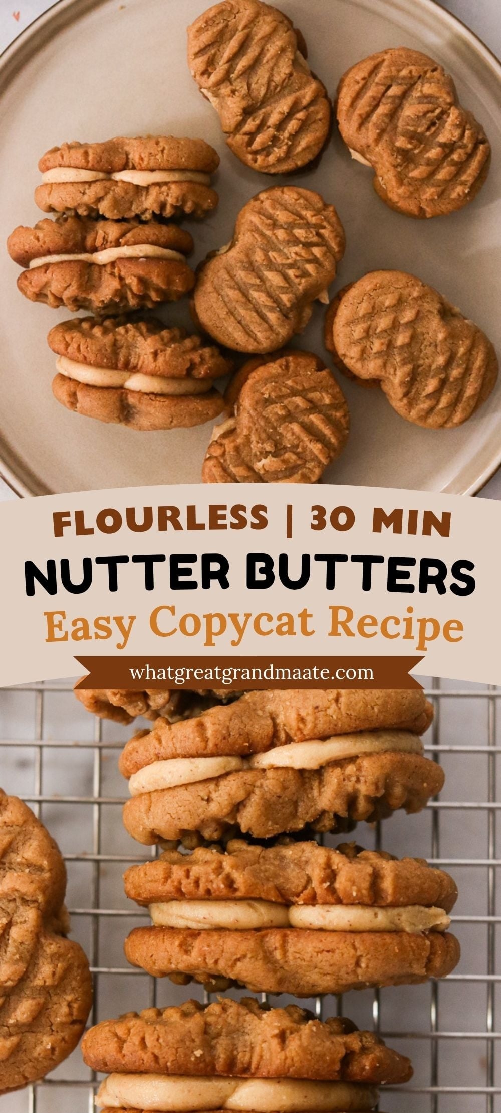 Easy Gluten-Free Nutter Butters | What Great Grandma Ate